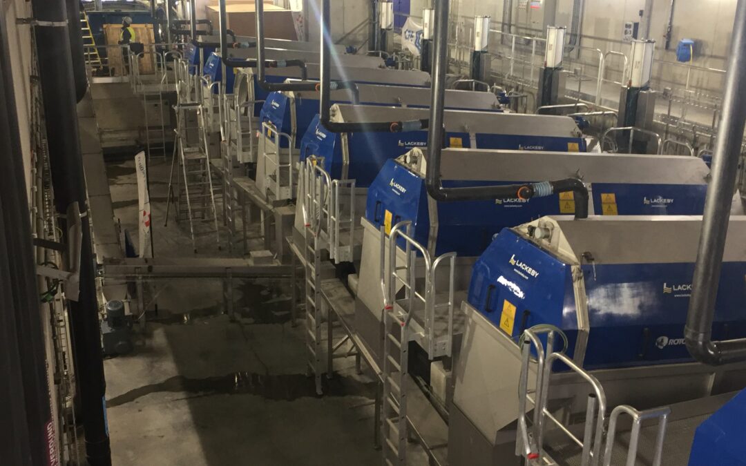 Roto-Sieve trommelzeef in RWZI