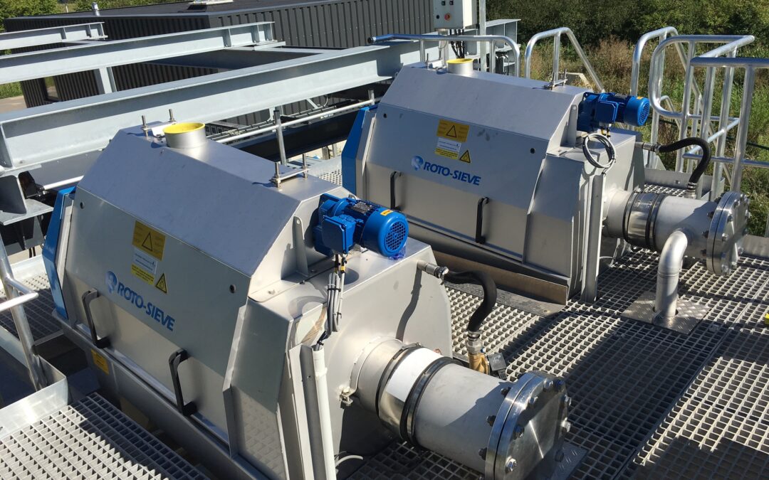 Roto-Sieve trommelzeef in visindustrie