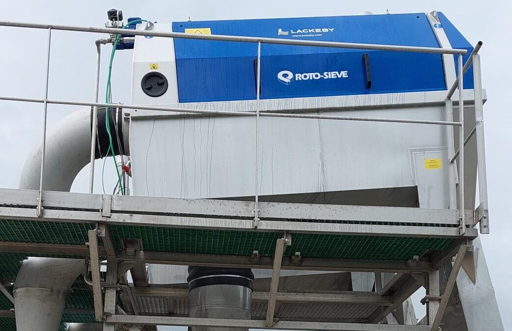 Roto-Sieve trommelzeef in brouwerij