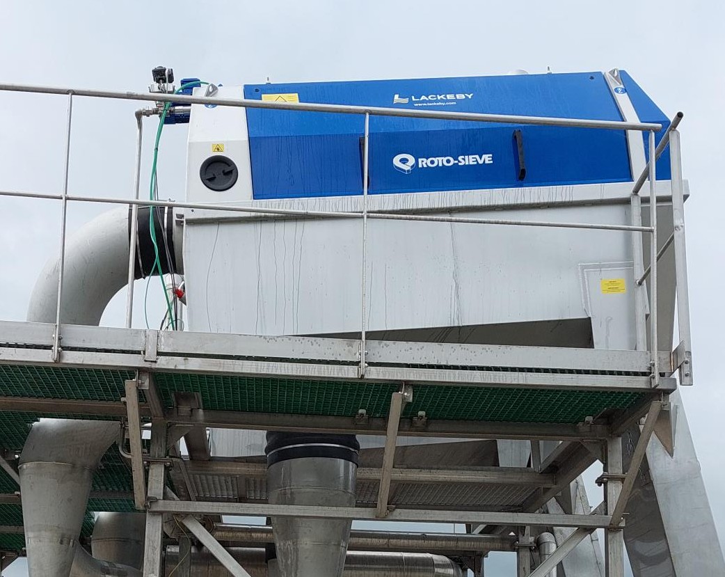 Roto Sieve trommelzeef in brouwerij