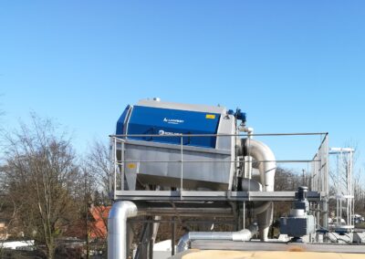 Roto-Sieve trommelzeef in brouwerij