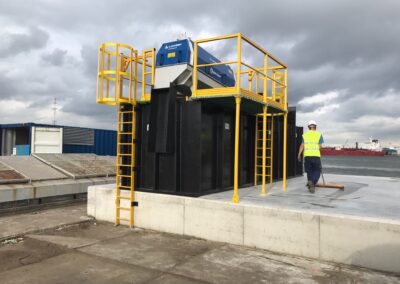 Roto-Sieve trommelzeef scheepswerf