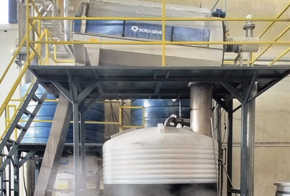 Textielvezels verwijderen uit proceswater