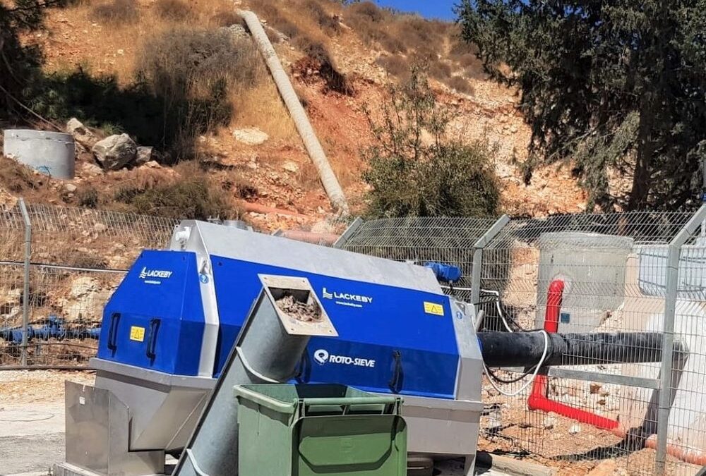 Eerste Roto-Sieve trommelzeef in Israël