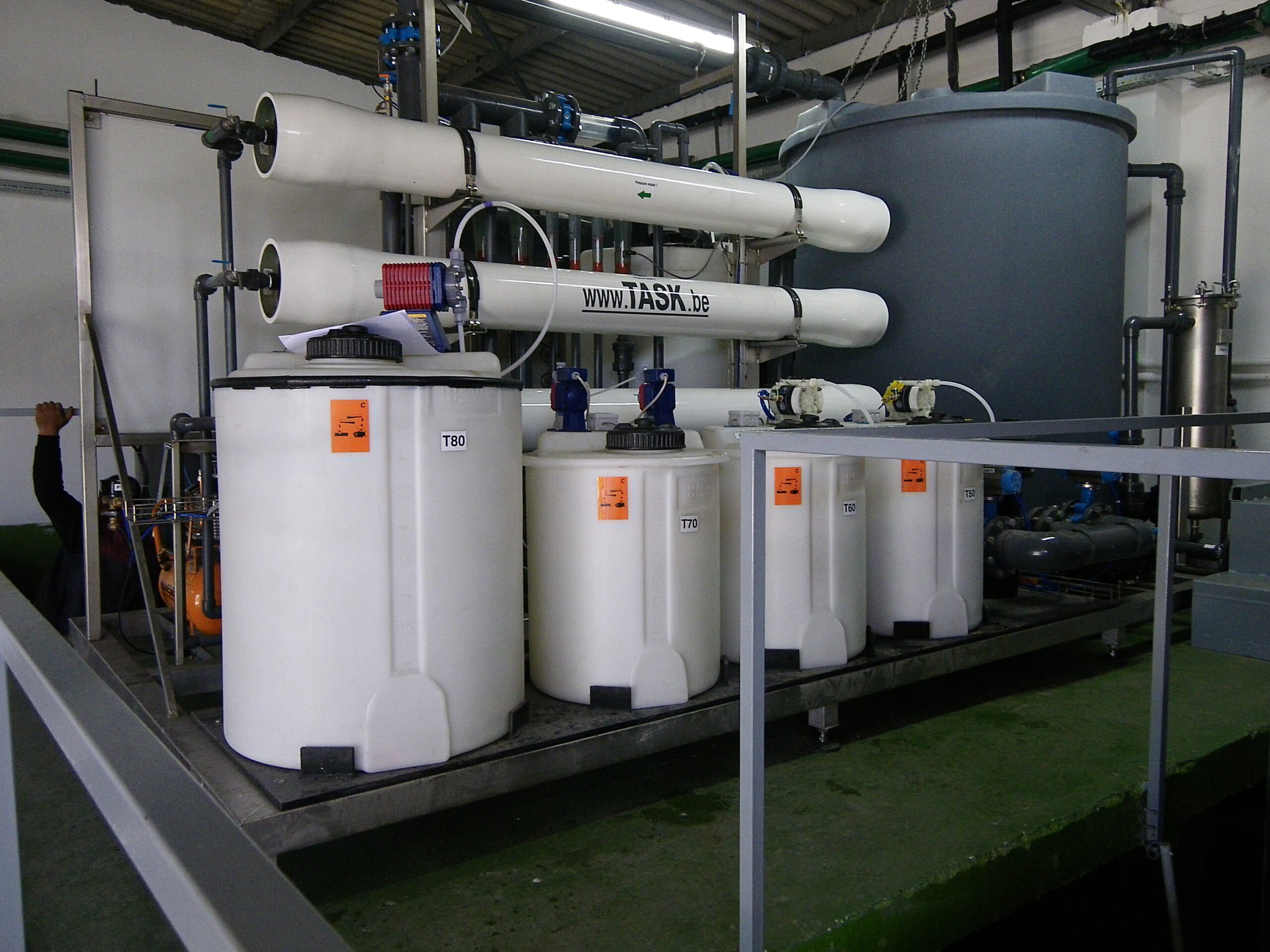 membraan installatie om olie-emulsie uit proceswater te verwijderen