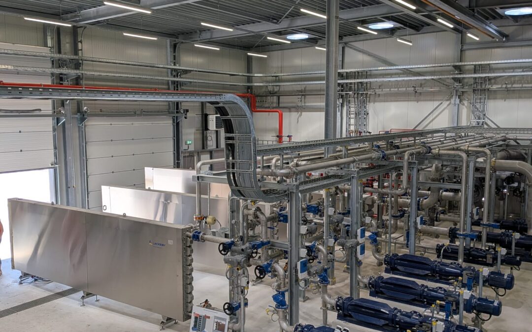 Warmteterugwinning bij centrale slibvergisting Ede